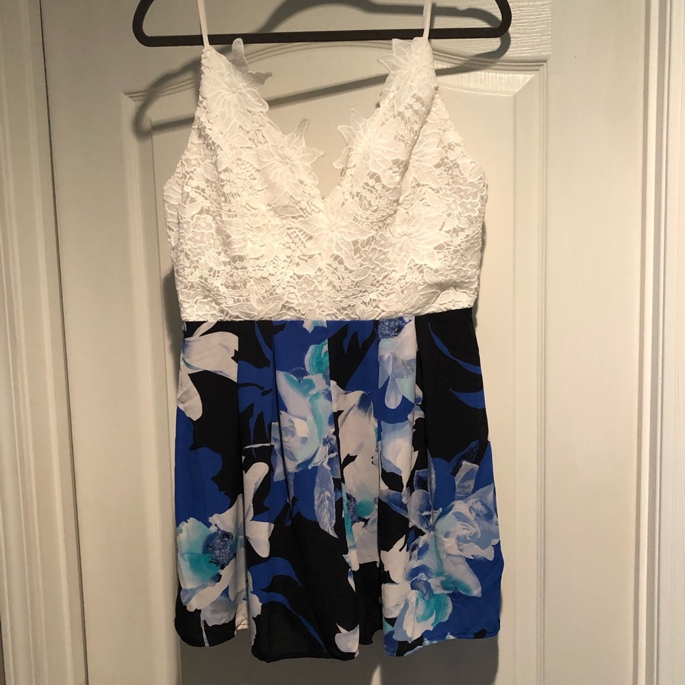 One piece floral and lace jumper!